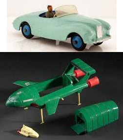 DINKY 101 Thunderbird yellow plastic leg - Each - (17297)