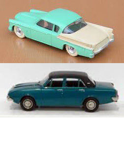 DINKY 169 Ford Corsair 2000E clear plastic door windows - Each - (17683)