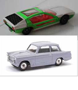 DINKY BOXES 189 Lambourghini Marzal (all card box)  repro 'age-related' box - Each - (21752)
