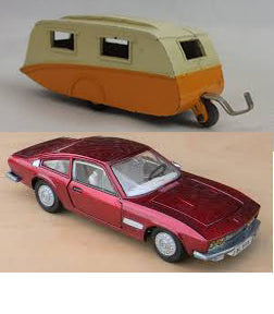 DINKY 190 Caravan grey plastic jockey wheel - Each - (21061)