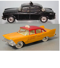 DINKY 265 Plymouth US taxi white plastic taxi roof sign     - Each - (17900)