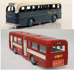 DINKY BOXES 283 Red Arrow single deck bus repro 'age-related' box - Each - (16517)