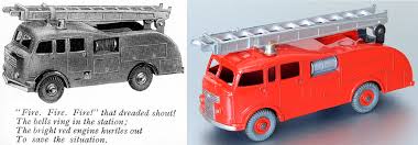 DINKY BOXES 555 Fire Engine repro 'age-related' box - Each - (16643)