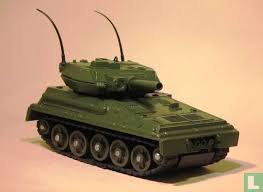 DINKY TYRES 690 Scorpion tank silver plastic track - Each - (19329)