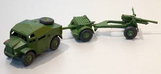 DINKY BOXES 697 25lb Field Gun set with insert sleeve repro 'age-related' box - Each - (16677)