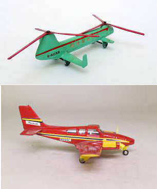 DINKY BOXES 715 Beechcraft Baron repro 'age-related' box - Each - (16683)