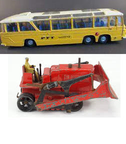 DINKY TYRES 961 Blaw Knox dozer black rubber track - Each - (19315)