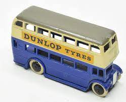 DINKY DECALS 29C Double decker bus 'Dunlop tyres' (pre war version) (waterslide transfer) - Set - (16808)