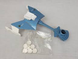 DINKY 357 Klingon battle cruiser set of 3 yellow plastic missile discs - Each - (18135)