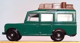 MATCHBOX 12C Land Rover safari brown plastic roof luggage - Each - (19132)