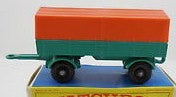 MATCHBOX 2D Mercedes Trailer orange plastic canopy  - Each - (22202)