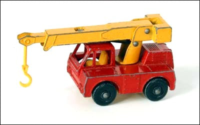 MATCHBOX 42C Iron Fairy crane yellow plastic hook - Each - (19183)