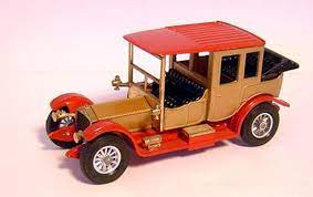 YesterYear Boxes Y7 Rolls Royce (pink/yellow) repro 'age-related' box - Each - (21465)