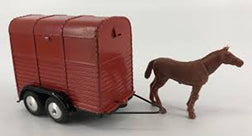 CORGI 102 Brown plastic horse red coat painted - Each - (15298)