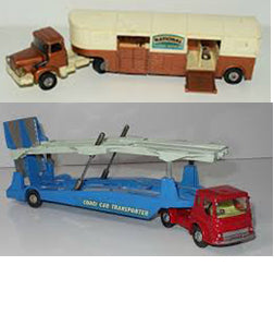 CORGI 1105 Bedford TK black plastic mirrors - Each - (16051)