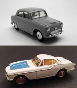 CORGI DECALS 201 Volvo 'Saint' for bonnet (second type) all blue panel white figure (stickon transfer) - Set - (15038)