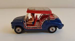 CORGI 240 Fiat Jolly plastic roof canopy red with silver panel - Each - (21916)