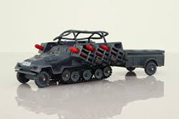 CORGI 907 Hanomag red plastic rockets (set of 6)   - Each - (22054)