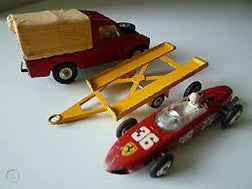 CORGI BOXES GS17 Land Rover with Ferrari on trailer plus insert sleeve repro 'age-related' box - Each - (15002)