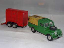 CORGI BOXES GS2 Land Rover and pony trailer with insert sleeve repro 'age-related' box - Each - (14989)