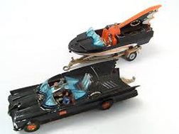 CORGI BOXES GS3 Batmobile and Boat on trailer with card insert sleeve (1st Issue)   repro 'age-related' box - Each - (14991)