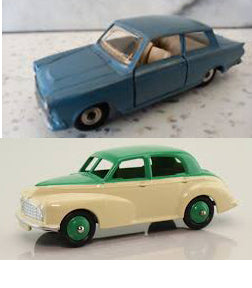 DINKY BOXES 159 Morris Oxford (duo tone) repro 'age-related' box - Each - (16387)