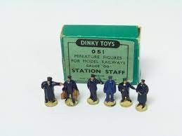 DINKY BOXES 51 Station staff figures repro 'age-related' box - Each - (16298)