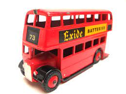 DINKY BOXES 291 Double deck bus Exide advert repro 'age-related' box - Each - (16527)