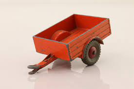 DINKY BOXES 341 Land Rover trailer (orange model) repro 'age-related' box - Each - (16546)