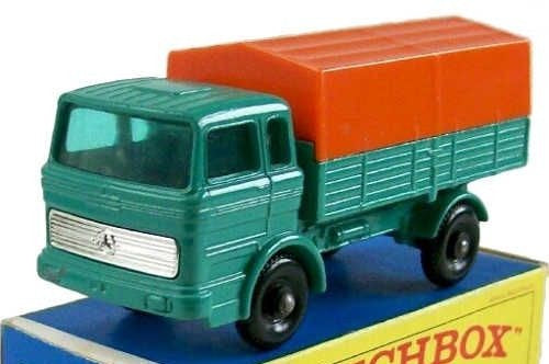 MATCHBOX 1E Mercedes truck orange plastic canopy  - Each - (22200)