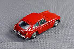 CORGI 327 MGB GT black plastic seat back - Each - (15633)