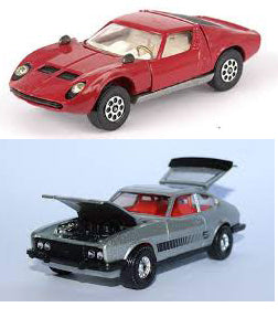 CORGI 342 Lambourghini brown plastic bull painted - Each - (21966)