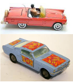 CORGI 348 Ford Mustang light blue plastic door interior panel LH  - Each - (15715)