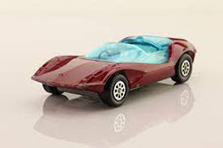CORGI 384 Adams Probe transparent blue plastic window unit    - Each - (21991)